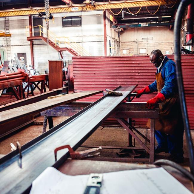 Structural steel from Scarboro Steel Works Inc. in Scarborough, Ontario